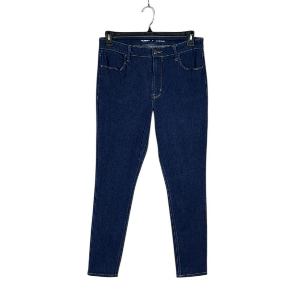 Old Navy‎ Super Skinny Jeans Size 12 Festival Retro High Rise Dark Wash